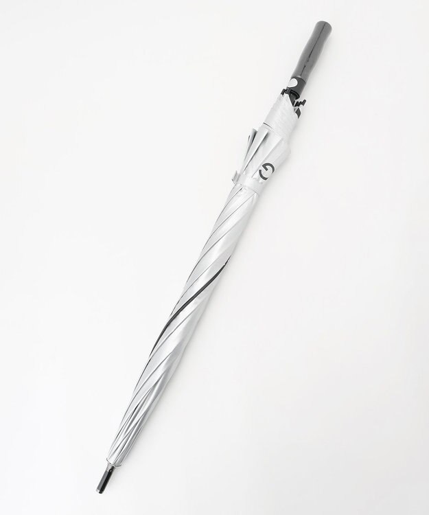 23区GOLF 【UNISEX】1本あると便利。お天気の急変にも対応可能◎大き目で安心の晴雨兼用傘 シルバー系