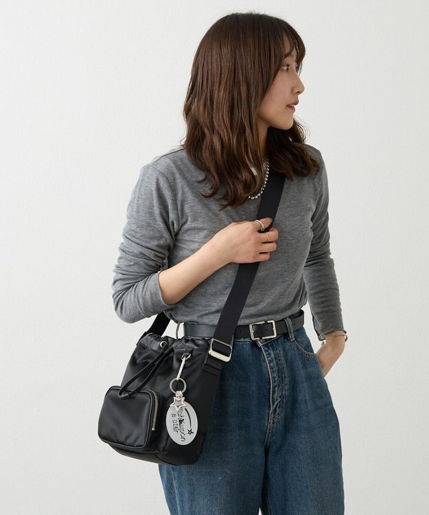 russet 《インフルエンサースタッフ企画》マルチショルダーバッグ(CE-1708) Black