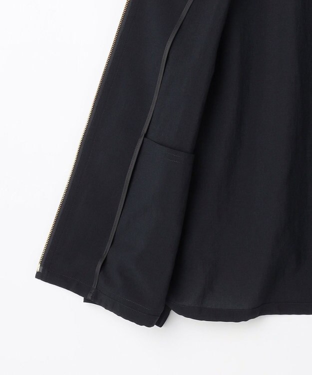 J.PRESS LADIES BREEZE COOL トロ ノーカラー ブルゾン ネイビー系