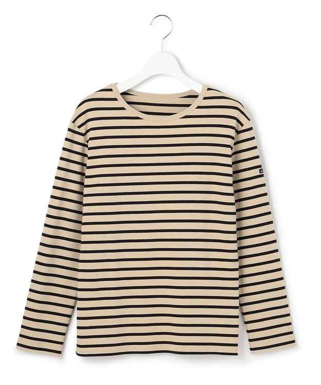 23区 L Armor-lux スムース カットソー ベージュ×ブラックボーダー