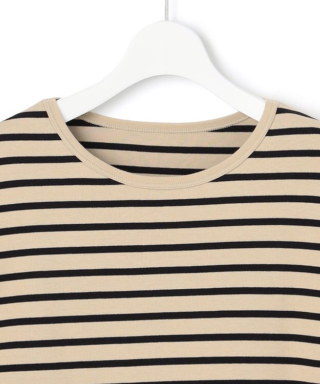 23区 L Armor-lux スムース カットソー ベージュ×ブラックボーダー