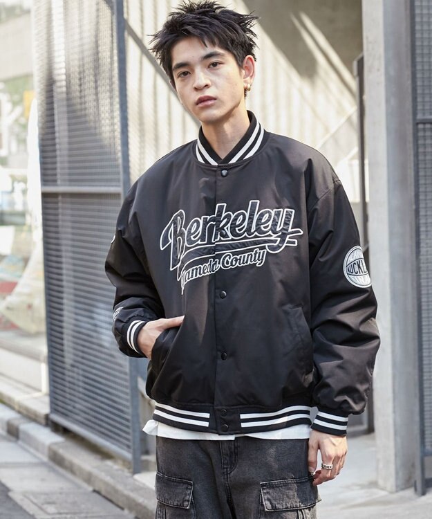 WEGO パテッドワッペンスタジャン ブラック