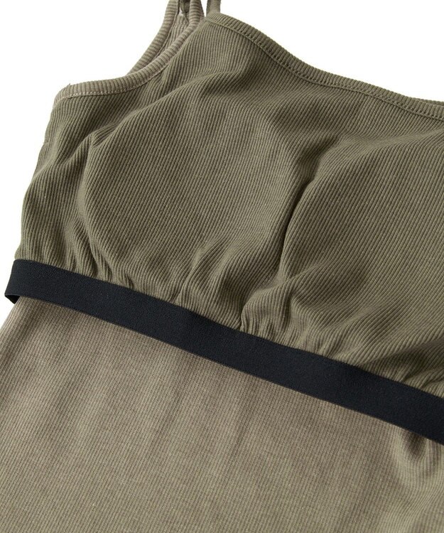 Green Parks ・Ｐｅｔｉｔ　Ｆｌｅｕｒ　レイヤードキャミ（カップ付 Gray Mixture