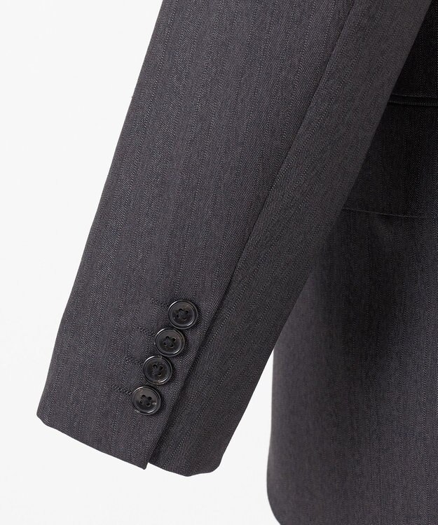 J.PRESS MEN 【ESSENTIAL CLOTHING】ヘリンボーンストライプ スーツ/総裏 グレー系1