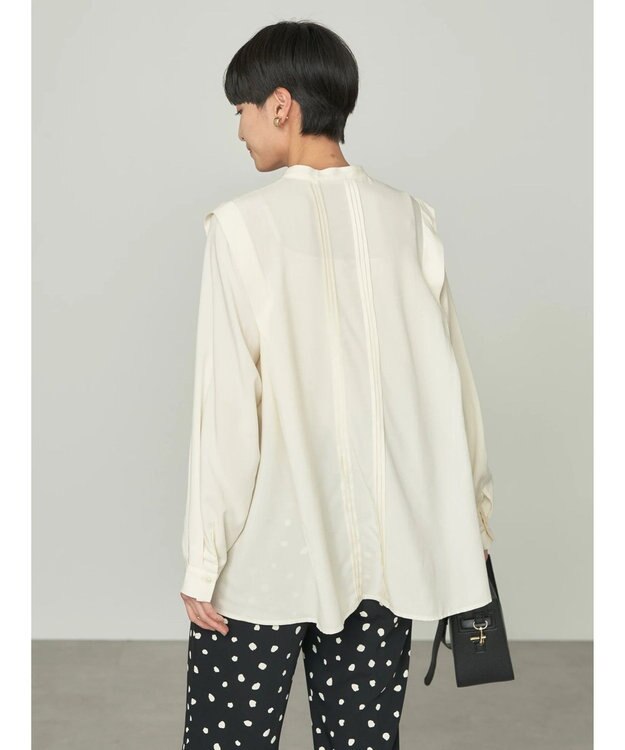 AMERICAN HOLIC サラックールタック使いブラウス Ivory