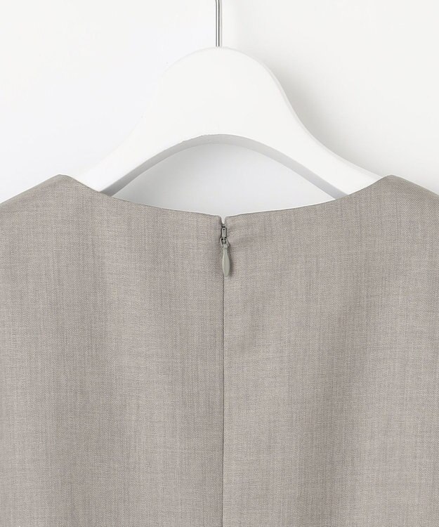 J.PRESS LADIES L 【洗える・UV加工・吸水速乾】OXIJEWELストレッチ ワンピース グレー系