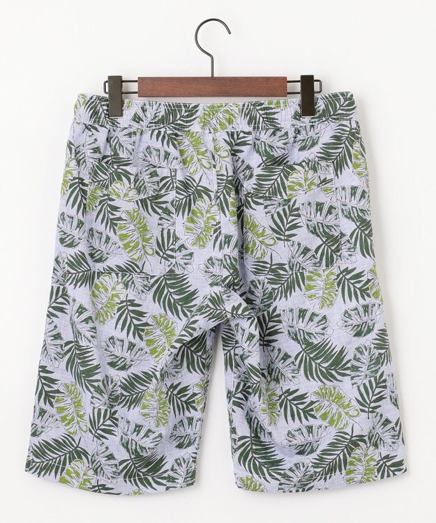 JOSEPH ABBOUD MOUNTAIN 【SPACE／UNISEX】リーフプリント イージーショートパンツ カーキ系5