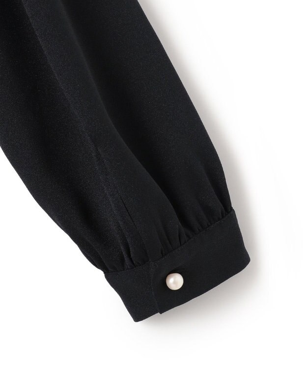 23区 【洗える】クリスタルアムンゼン ウエスト切り替え ワンピース ブラック系