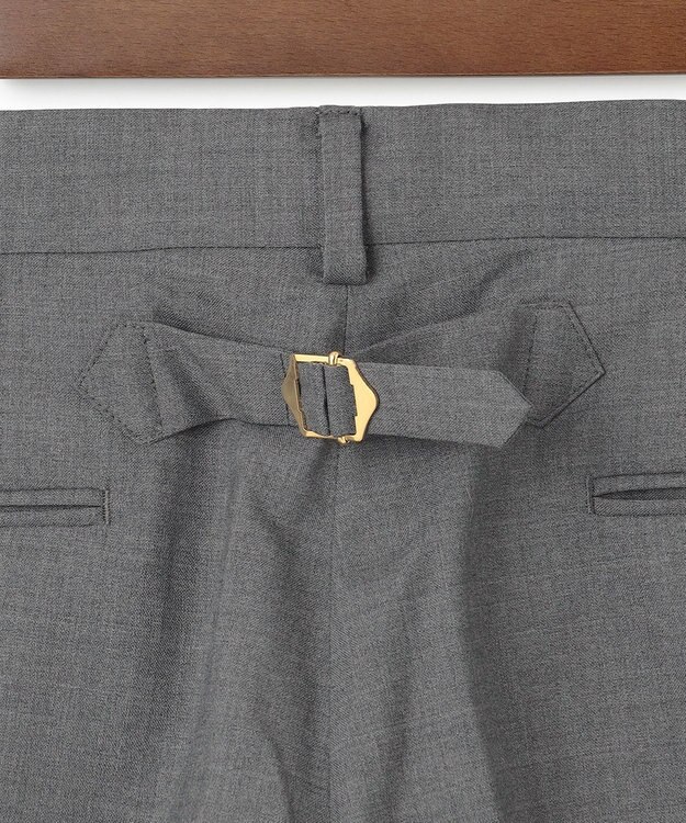 J.PRESS MEN 【J.PRESS ORIGINALS】PEPPIN MERINO TROPICAL PIPED STEM TROUSERS / JAPAN MADE ライトグレー系