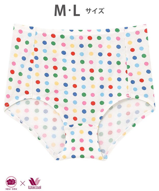 ワコール／睡眠科学 ショーツ SOU・SOU(R) 天竺素材 YBX640とペア 3Lまで対応 大きいサイズ YPX640 睡眠科学／ワコール アイボリー