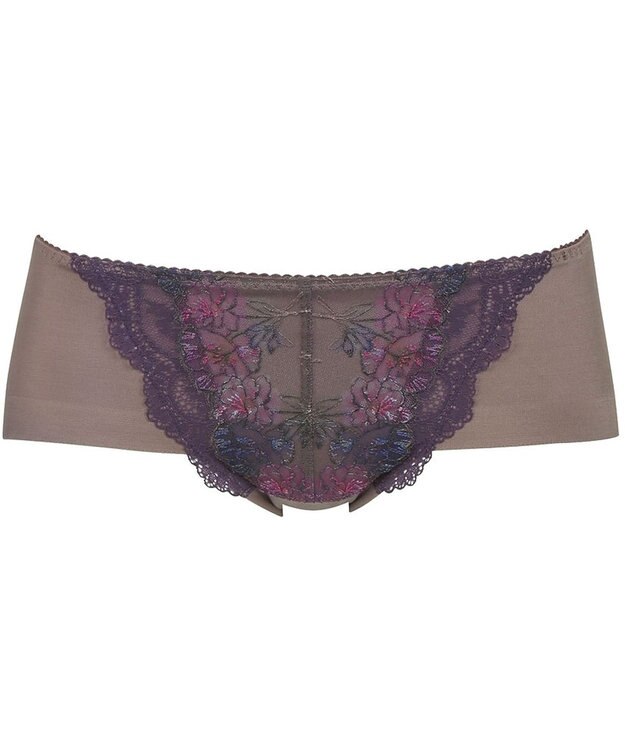 Wing Wing Lesiage　【2760シリーズ】　ショーツ　アウターにひびきにくい　PB2760とペア　はきこみ丈あさめ　ウイング／ワコール　PF2761 ブラウン