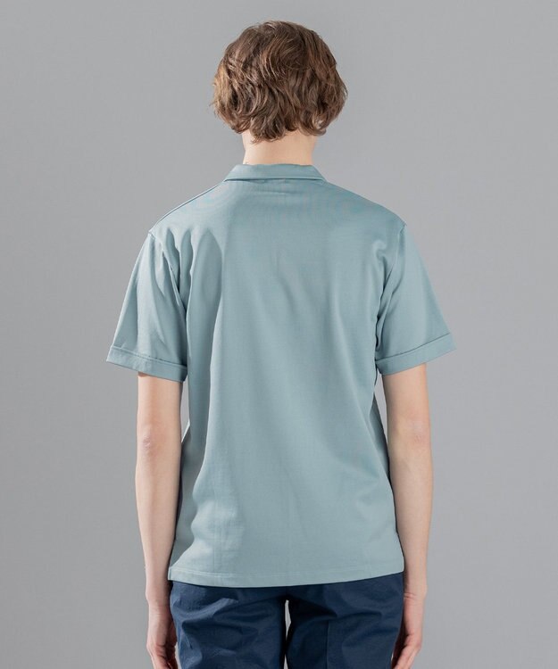 JOSEPH HOMME コットンナイロンテリー　スキッパー スカイブルー系