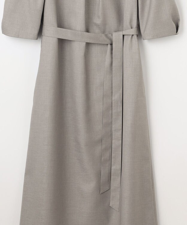 J.PRESS LADIES L 【洗える・UV加工・吸水速乾】OXIJEWELストレッチ ワンピース グレー系