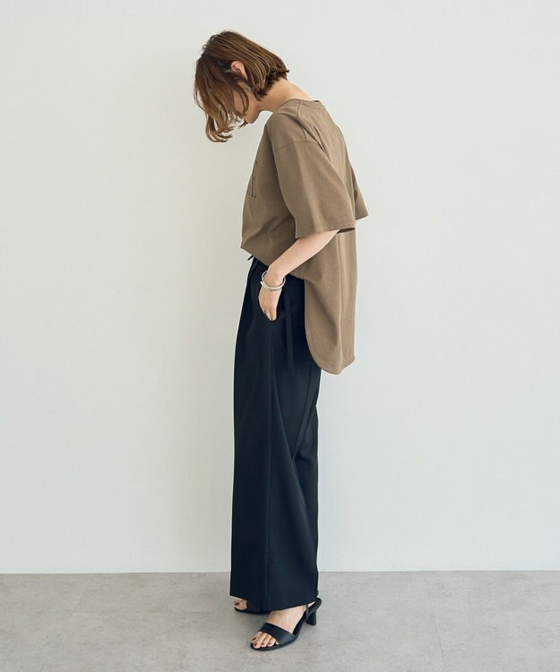 YECCA VECCA 【UVカット】ロゴBIGTee Khaki