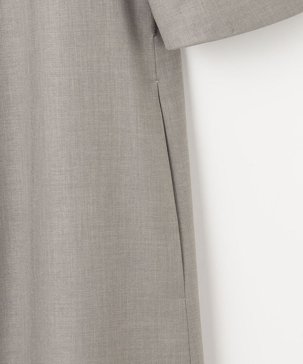 J.PRESS LADIES L 【洗える・UV加工・吸水速乾】OXIJEWELストレッチ ワンピース グレー系