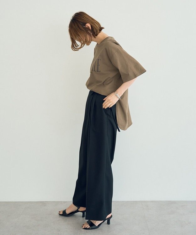 YECCA VECCA 【UVカット】ロゴBIGTee Khaki