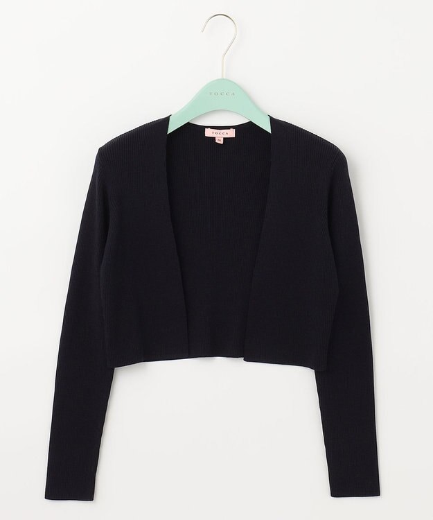 TOCCA 【洗える！】SILK RIB BOLERO ボレロ ブラック系