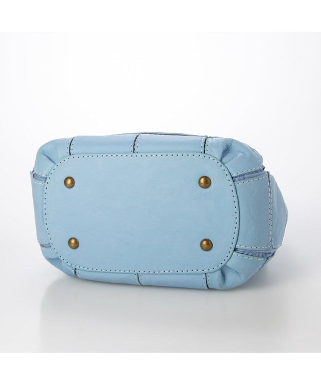 UNBILLION 【訳あり商品】ピークスピーク PEAKSPEAK / 牛革パッチワーク・フラップトートS サックスブルー