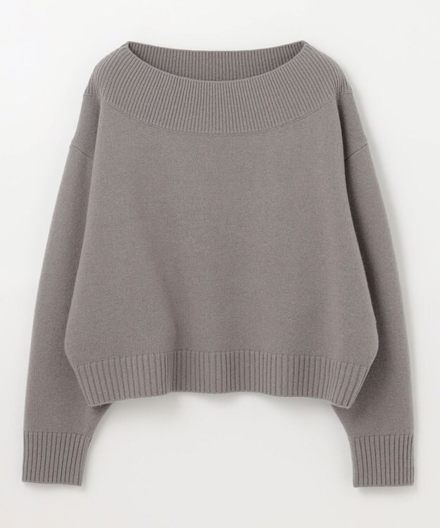 GRACE CONTINENTAL ウールルーズニットトップ グレー