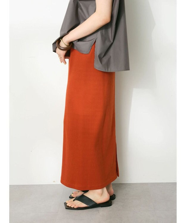 CRAFT STANDARD BOUTIQUE リブロングスカート Orange