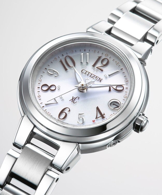 CITIZEN 【xC】エコ・ドライブ電波時計 ES9430-54B 日付・秒針あり 判読しやすいアラビア数字 シルバー