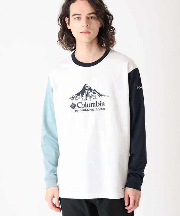 Columbia Columbia/ アーバンハイクグラフィックロングスリーブTシャツ /コロンビア Sea Salt Multi、 Front Print