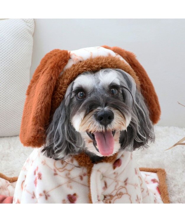 PET PARADISE ディズニー わんわん物語 レディ 着る毛布 小型犬 ホワイト×ブラウン