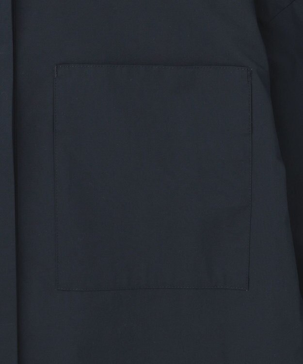 #Newans 【セレモニーにも】パールボタンビッグシャツ ネイビー系