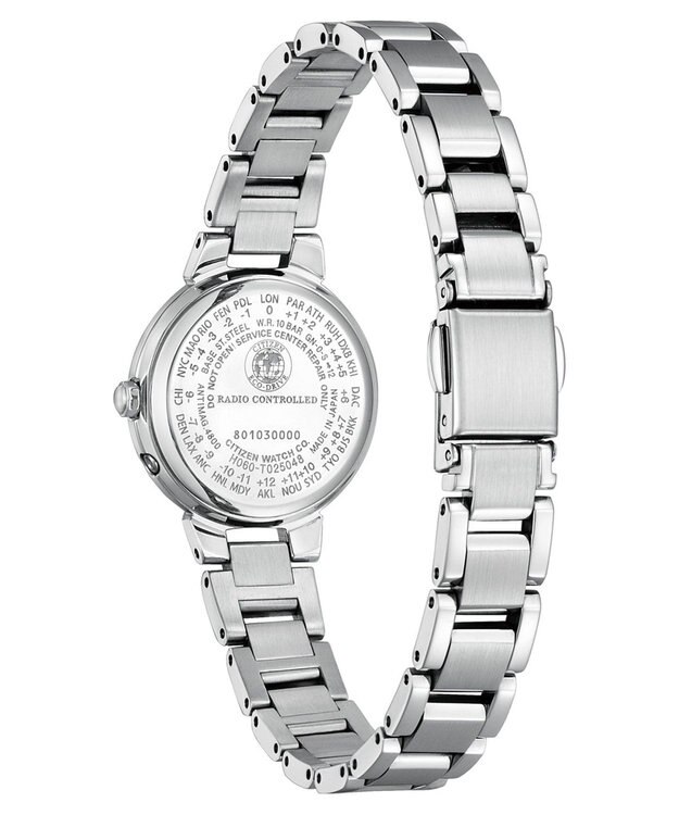 CITIZEN 【xC】エコ・ドライブ電波時計 ES9430-54B 日付・秒針あり 判読しやすいアラビア数字 シルバー