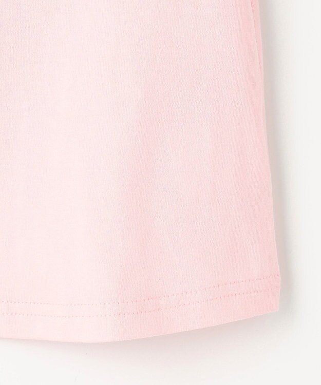 ANY KIDS フラワー 刺繍 Tシャツ ピンク