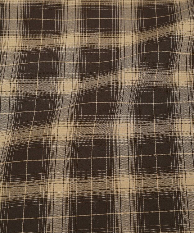 earth music&ecology 2wayフリルチェックキャミワンピース Brown