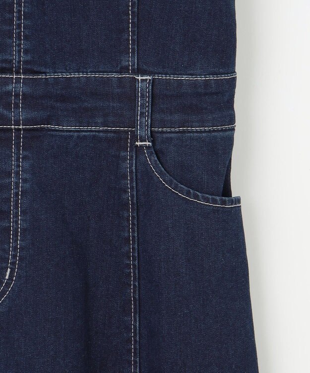 ANY SIS 【洗える】ストレッチライトデニム ワンピース インディゴ