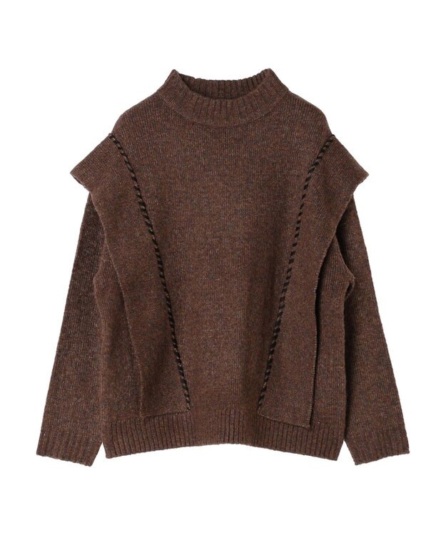 CRAFT STANDARD BOUTIQUE ハンドステッチニットプルオーバー Brown