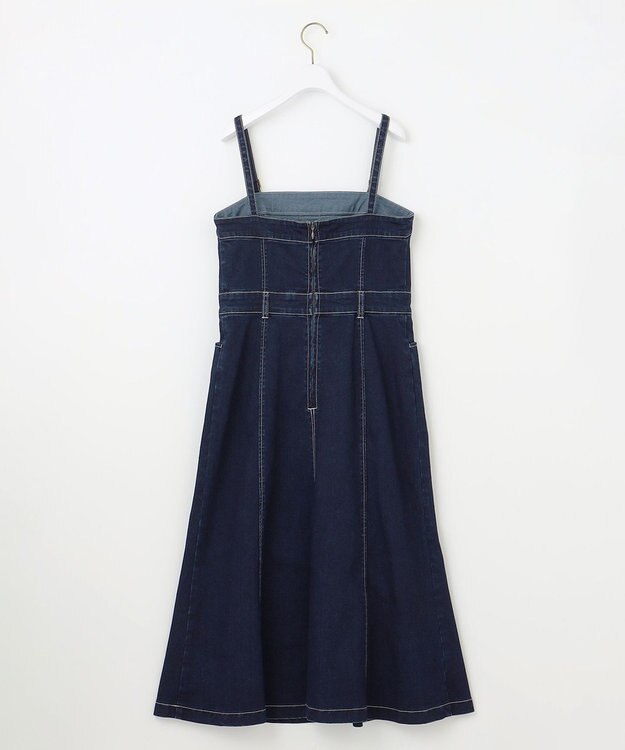 ANY SIS 【洗える】ストレッチライトデニム ワンピース インディゴ
