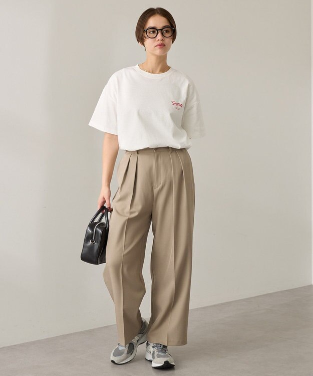 AMERICAN HOLIC サガラ刺繍Ｔシャツ Charcoal Gray