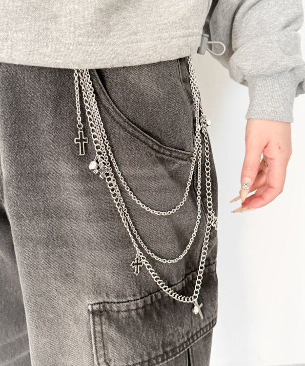 WEGO LパールMIXチャームウォレットチェーン 柄4