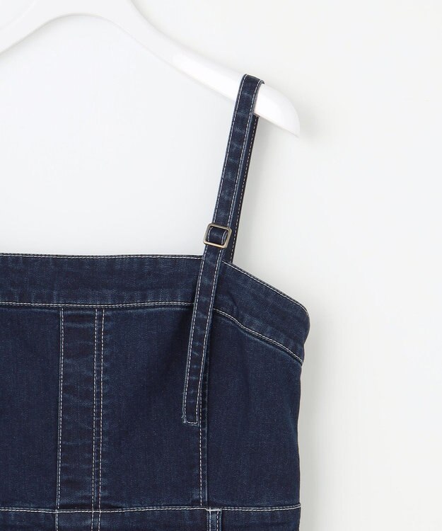 ANY SIS 【洗える】ストレッチライトデニム ワンピース インディゴ