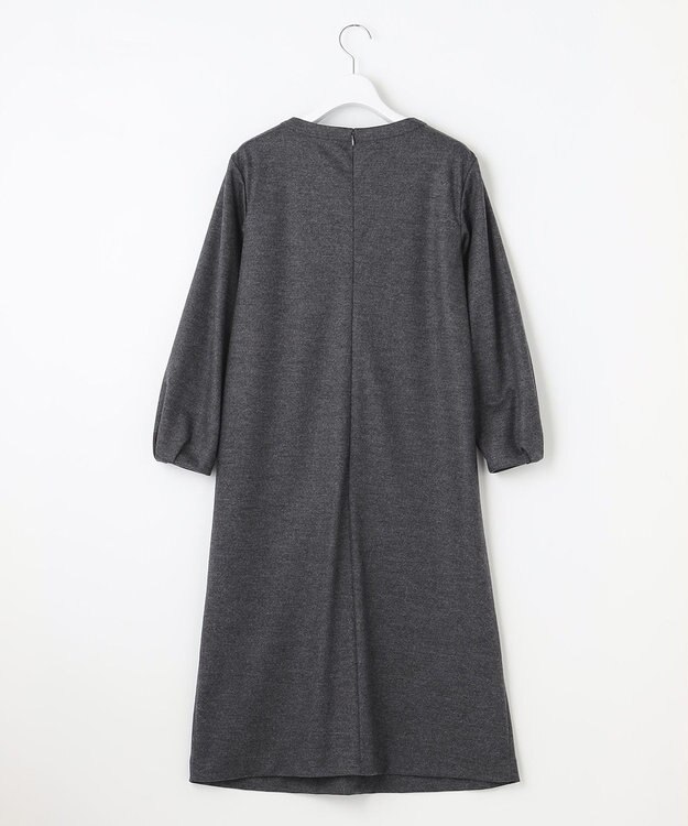J.PRESS LADIES S アクアレジェンドウールジャージー ワンピース ライトグレー系
