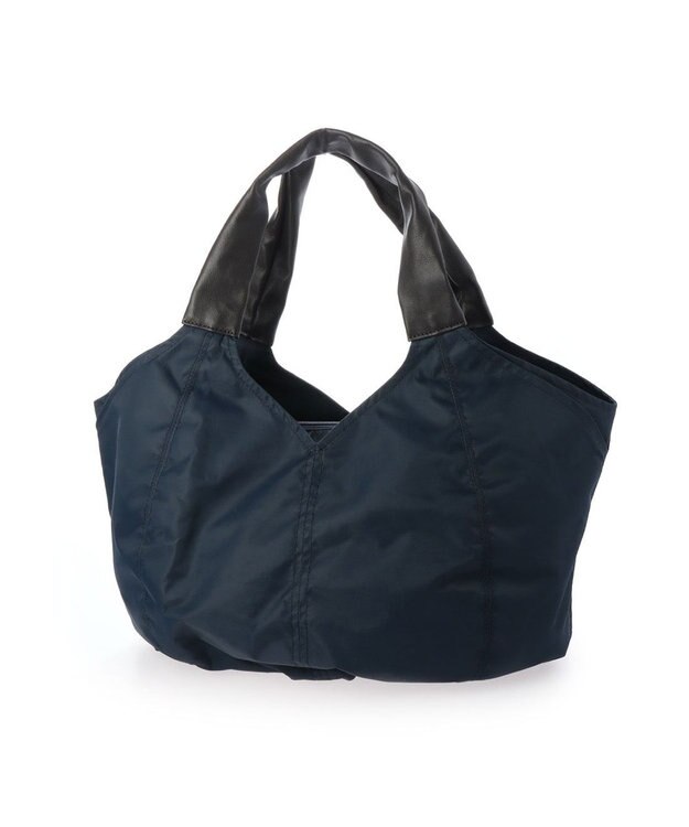 Y'SACCS リサイクルナイロン　ふんわりトート　Mサイズ ネイビー