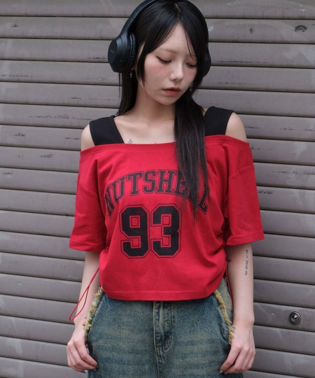 WEGO ドッキングドロストショートT レッド