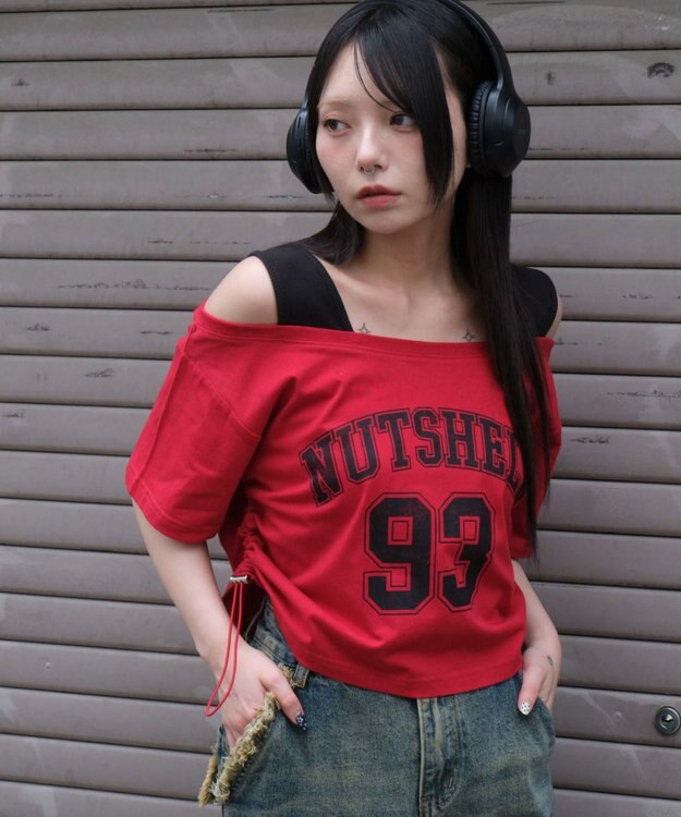 WEGO ドッキングドロストショートT レッド