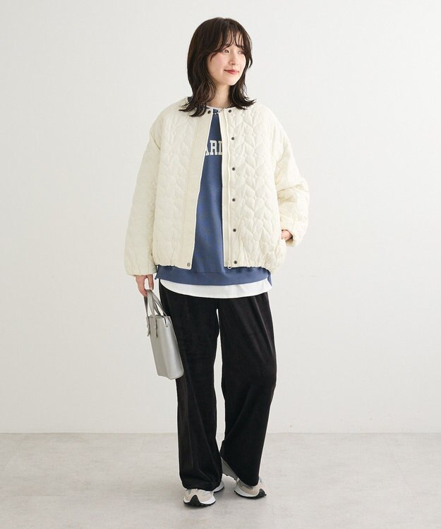 Green Parks 裏起毛ルーズサイズロゴプルオーバー Navy