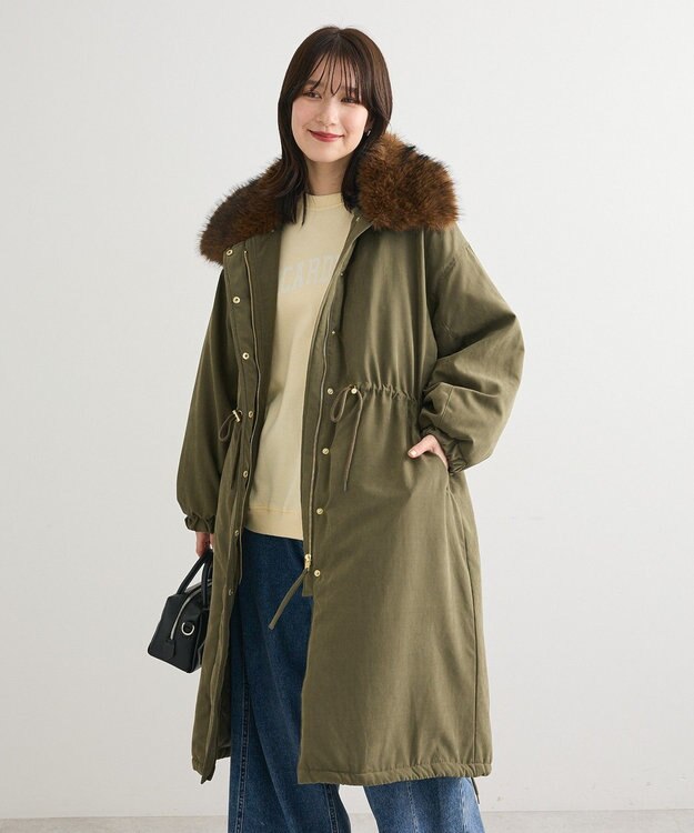 Green Parks 裏起毛ルーズサイズロゴプルオーバー Yellow