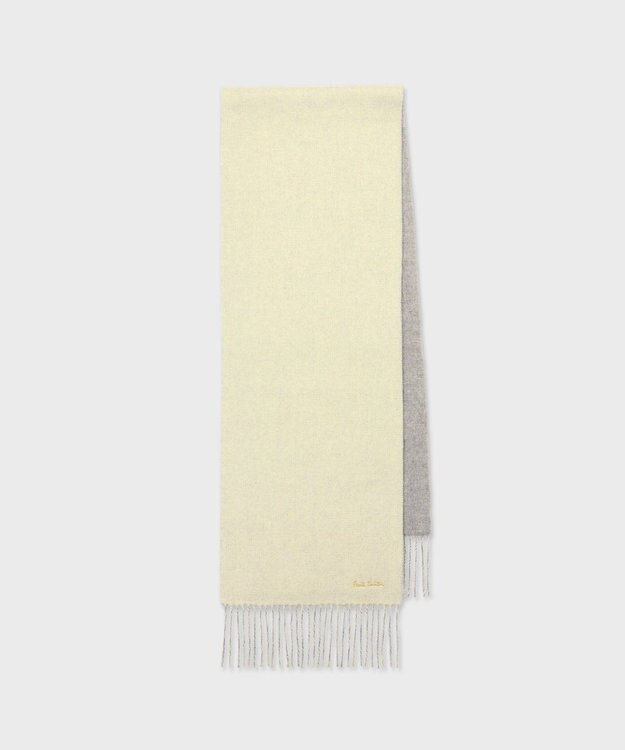 Paul Smith カシミヤ リバーシブルマフラー イエロー