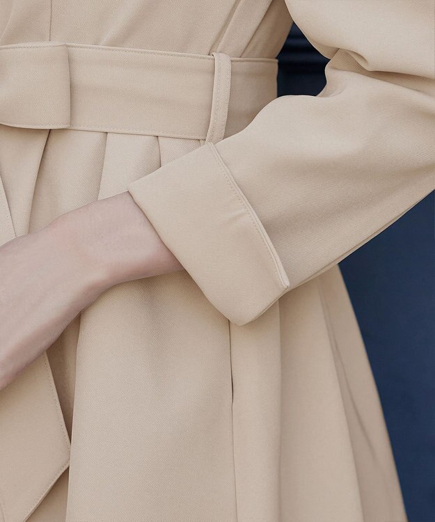 Tiaclasse L 【新色追加】ステンカラードレスコート ライトベージュ