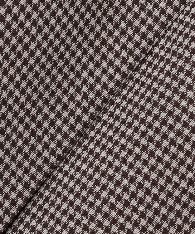 自由区 【セットアップ対応・洗える】ハイツイストビエラプリーツ スカート ブラウン系チェック