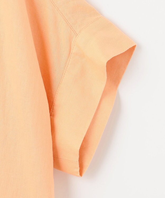 ANY フレンチリネンシャツブラウス オレンジ