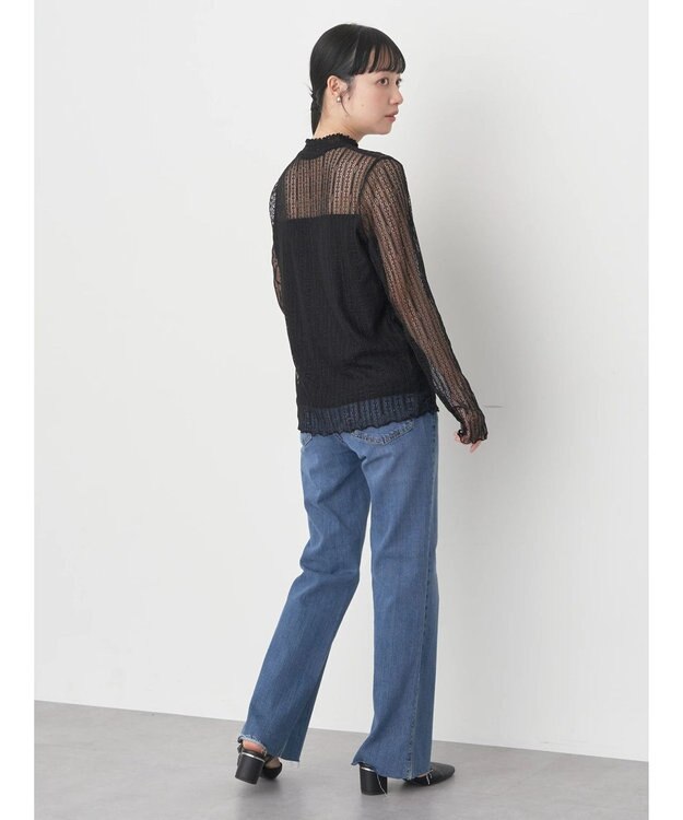 earth music&ecology レースドッキングプルオーバー Off White