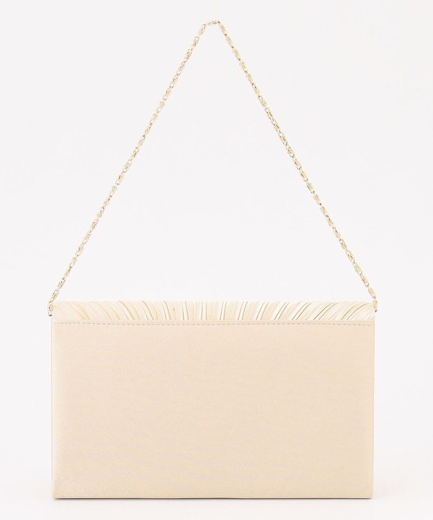 ANY SIS 【2WAY】ギャザープリーツパーティ バッグ シャンパン