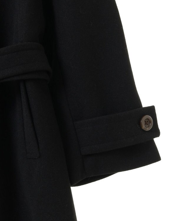 earth music&ecology 2WAYカラーロングコート ブラック